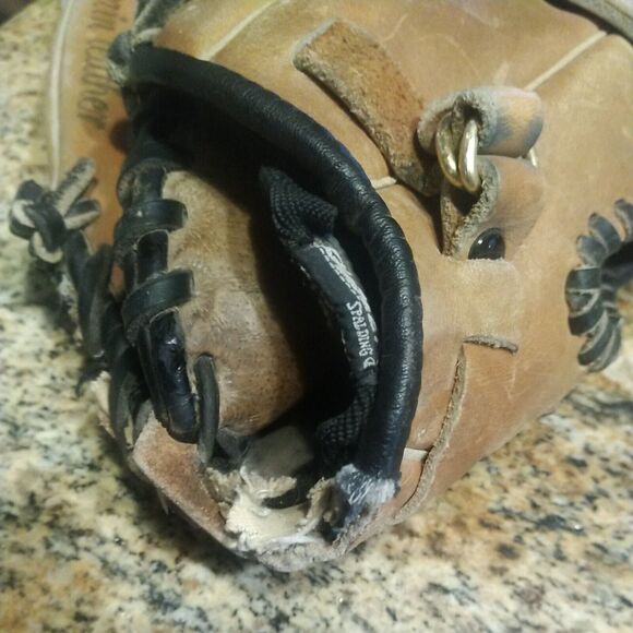 Rare Dudley Baseball Softball Spalding DSG5 12.5" Leather Left Hand Throw Glove - Picture 8 of 12